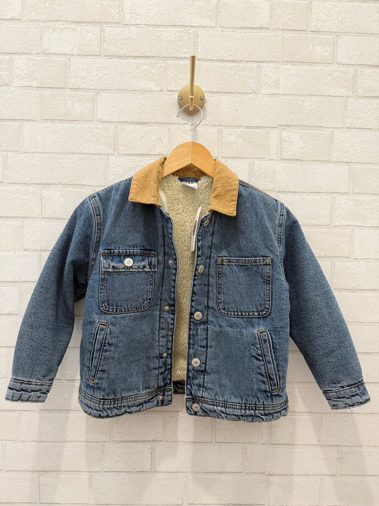 ZARA Lined Denim Trucker Jacket/6-7Y