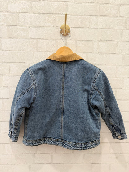 ZARA Lined Denim Trucker Jacket/6-7Y