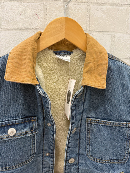 ZARA Lined Denim Trucker Jacket/6-7Y