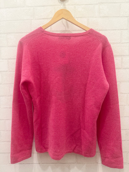 HANNA ROSE Anchor Print Cashmere Sweater/XL