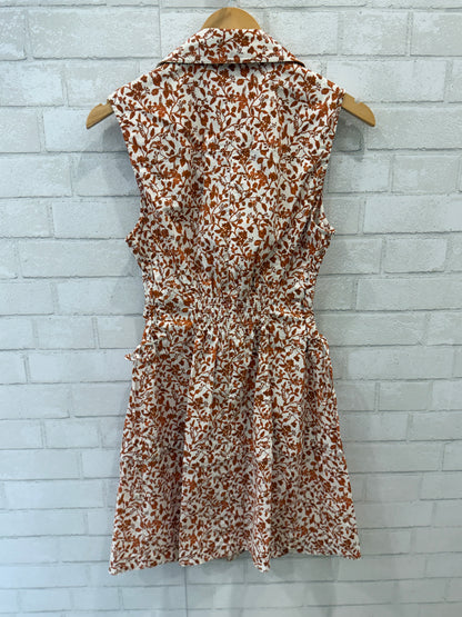 DEREK LAM 10 CROSSBY NWT Cotton Sleeveless Flower Print Mini Dress/ M-US6