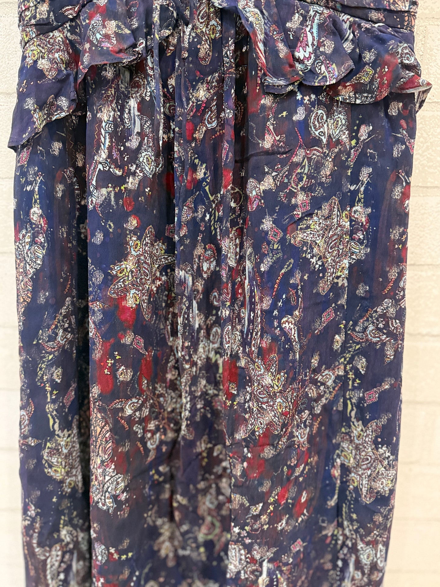 IRO  Floral Print Sleeveless Flowy Midi Dress/S-EU36