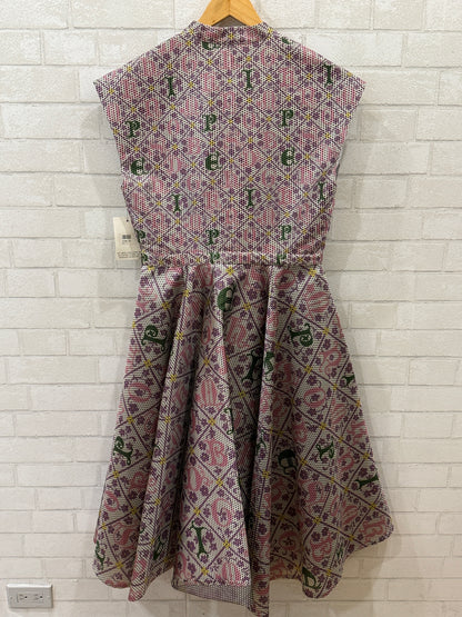 MARY KATRANTZOU NWT  Drive Maxi Dress Grid Lace/XL-US14