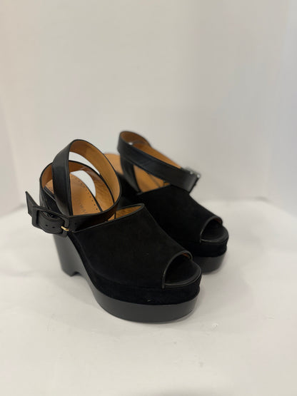 ALEXA WAGNER NWT Suede Platform Open Toe Sandals/ US8.5-EU39