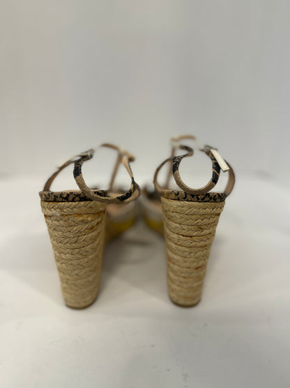 FENDI Leather Espadrilles / US9-EU40
