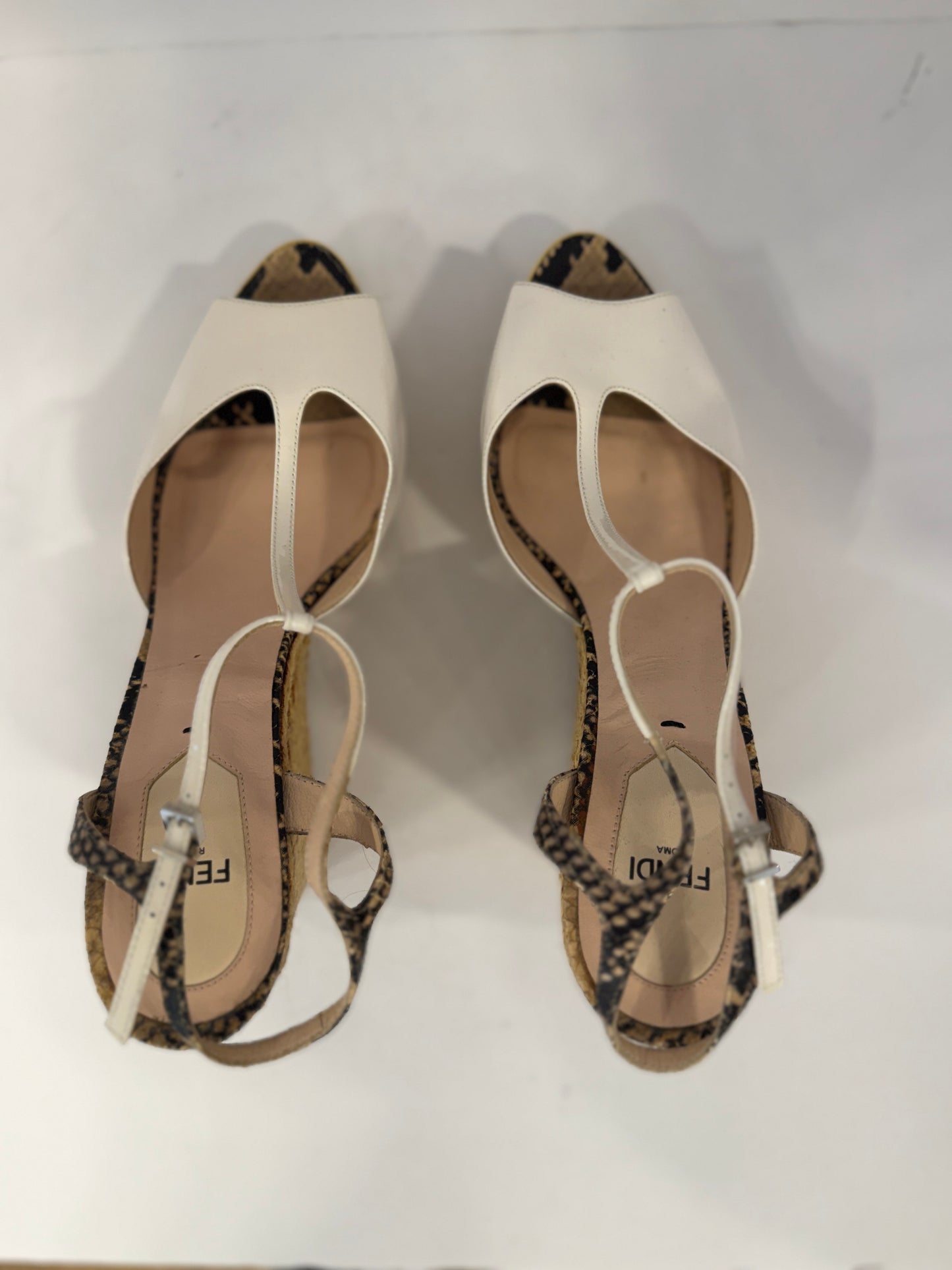 FENDI Leather Espadrilles / US9-EU40