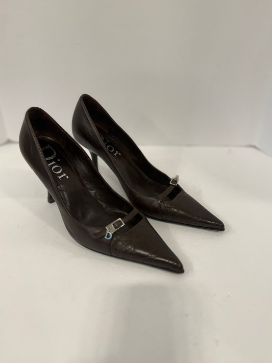 CHRISTIAN DIOR HHeels Leather Pointy Pumps/ US5.5-EU36