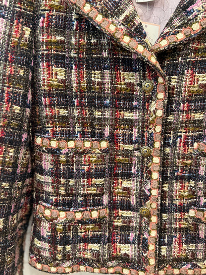 CHANEL Tweed Jacket 05 W 4 Pockets/S-EU36