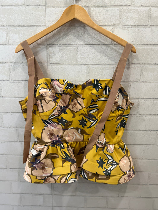 SILVIA TCHERASSI  NWT Cotton Floral Print Junquillo Top/L