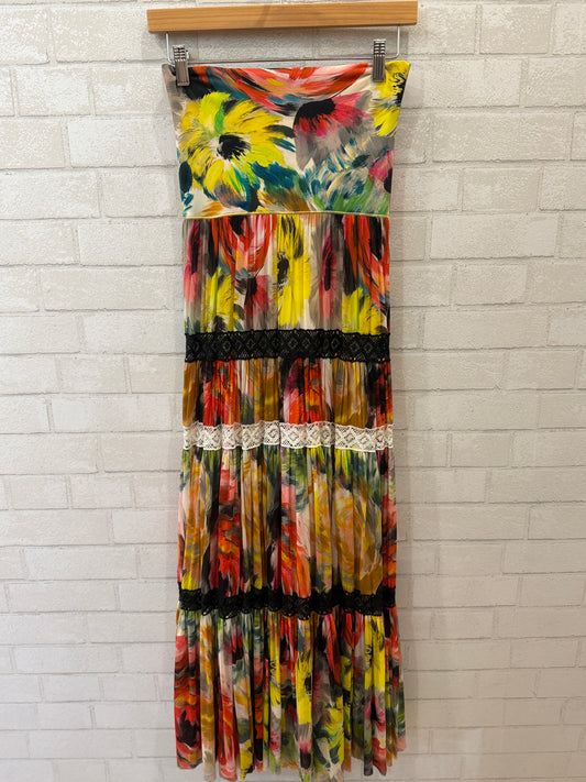 FUZZI NWT Jersey Floral Print Maxi Skirt/XS