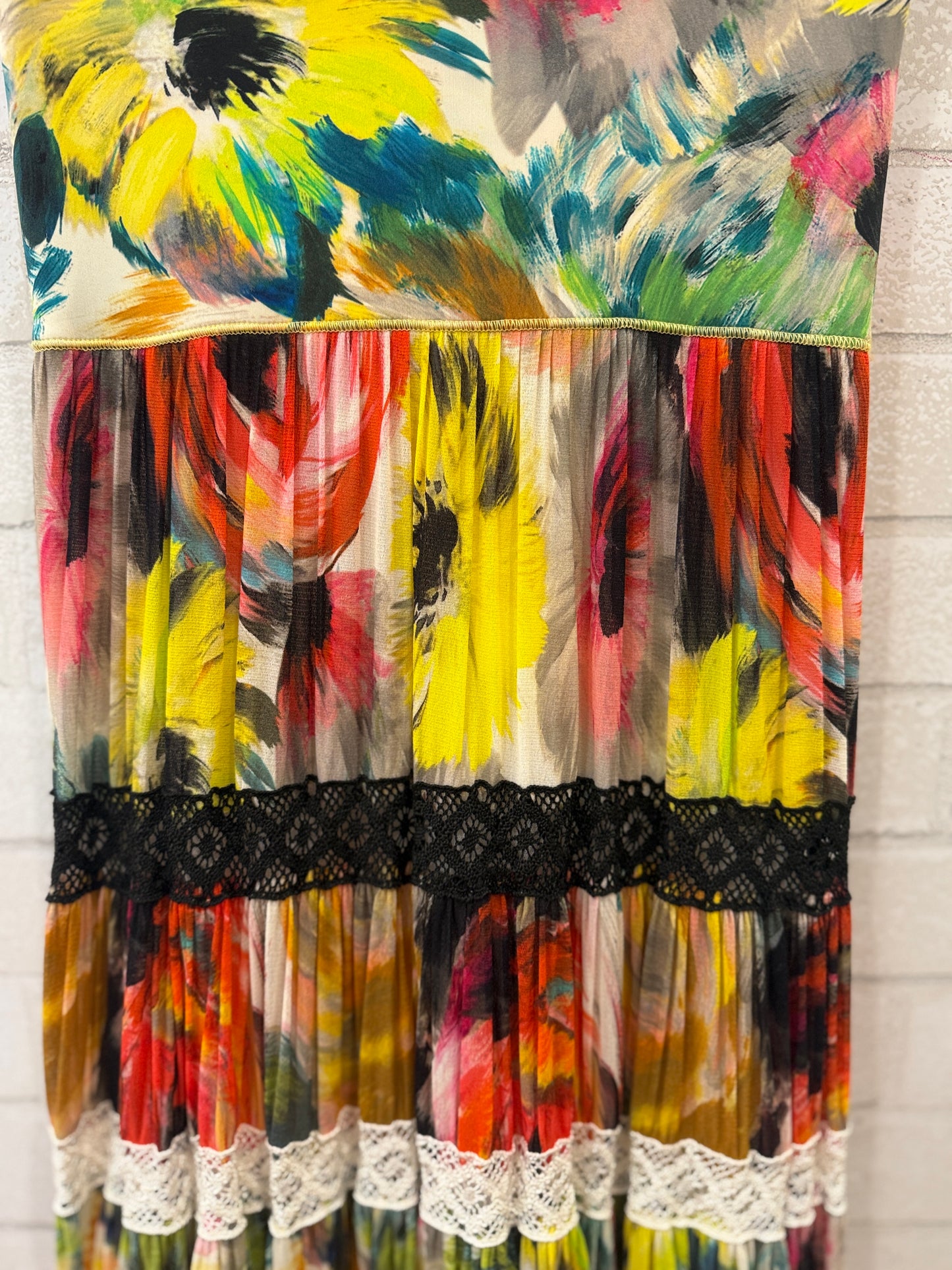 FUZZI NWT Jersey Floral Print Maxi Skirt/XS