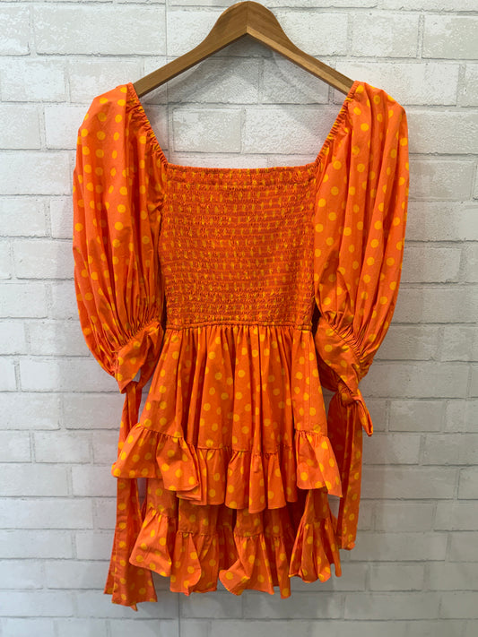 CAROLINE CONSTAS NWT Cotton SS Smock Mini Dress/L