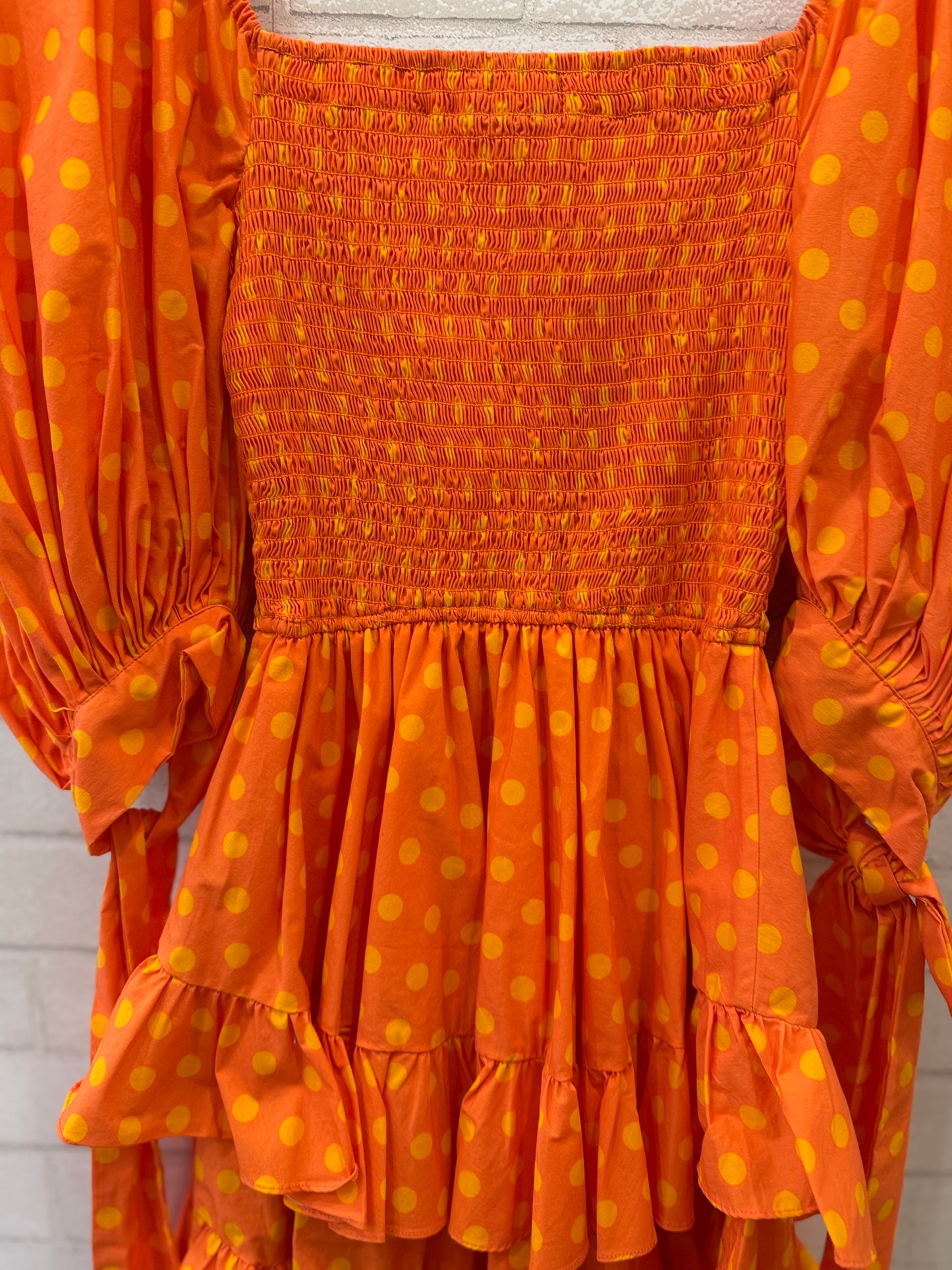 CAROLINE CONSTAS NWT Cotton SS Smock Mini Dress/L