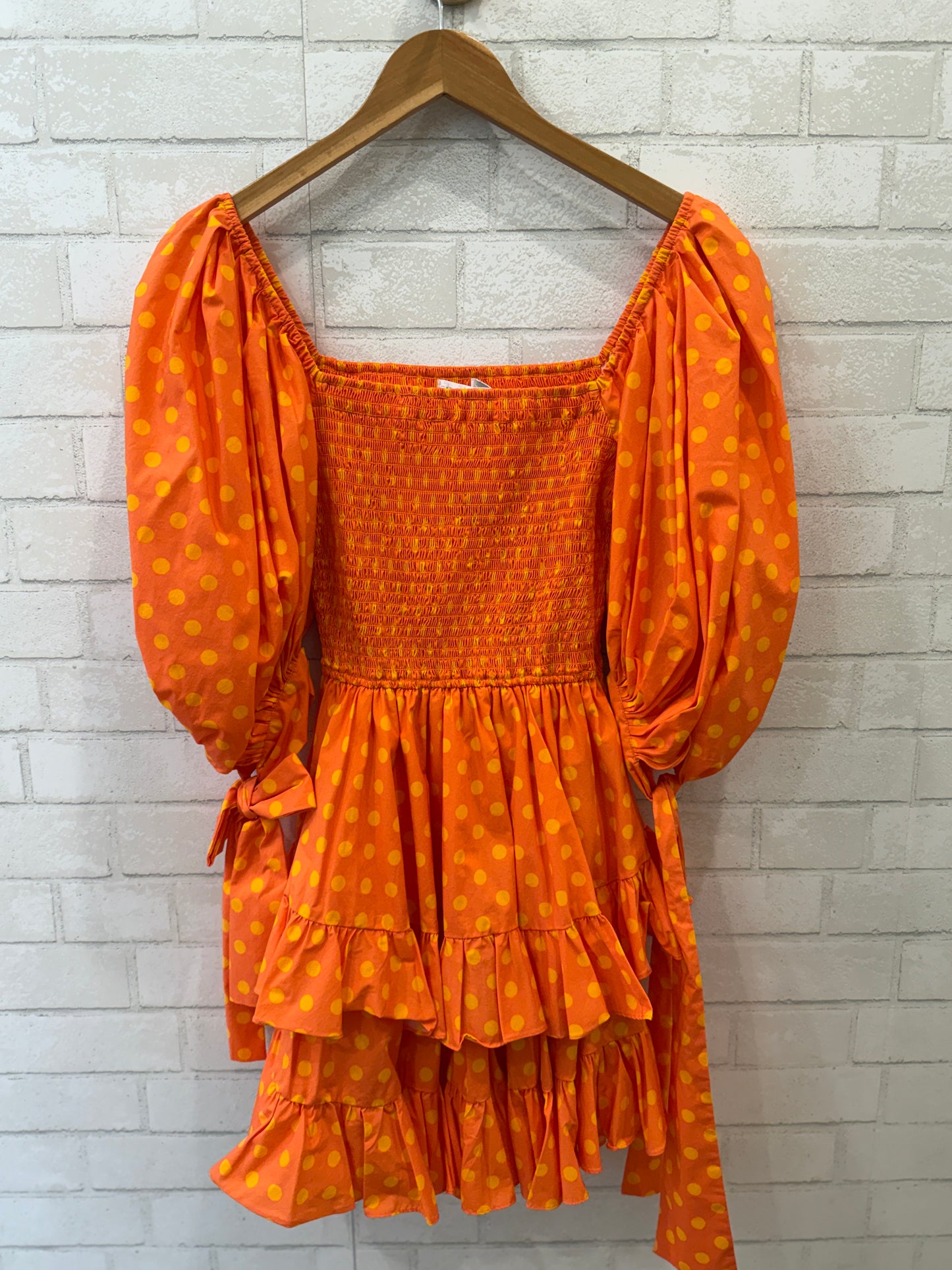 CAROLINE CONSTAS NWT Cotton SS Smock Mini Dress/L