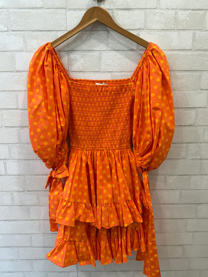 CAROLINE CONSTAS NWT Cotton SS Smock Mini Dress/L