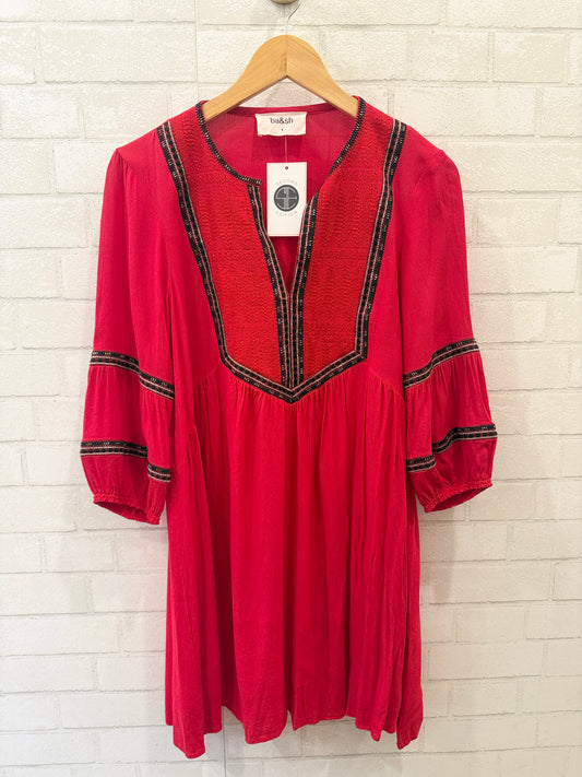 BA&SH  Embroidered Mini Dress / S-1