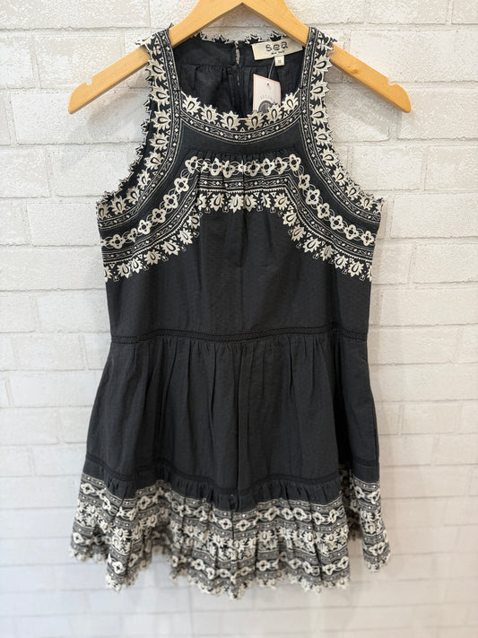 SEA Cotton Sleeveless Amina  Mini Skater Dress/XS