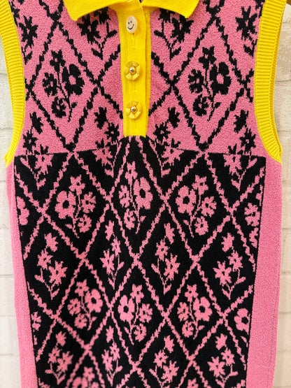 CORMIO Cotton Sleeveless Marcella Print Mini Dress/XS