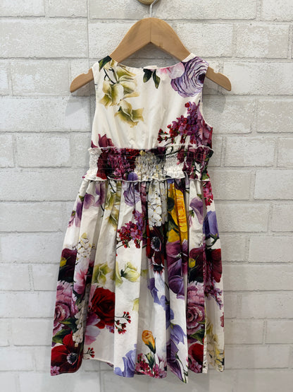 DOLCE& GABBANA  Flower Print Sleeveless Smock Dress/ 2Y