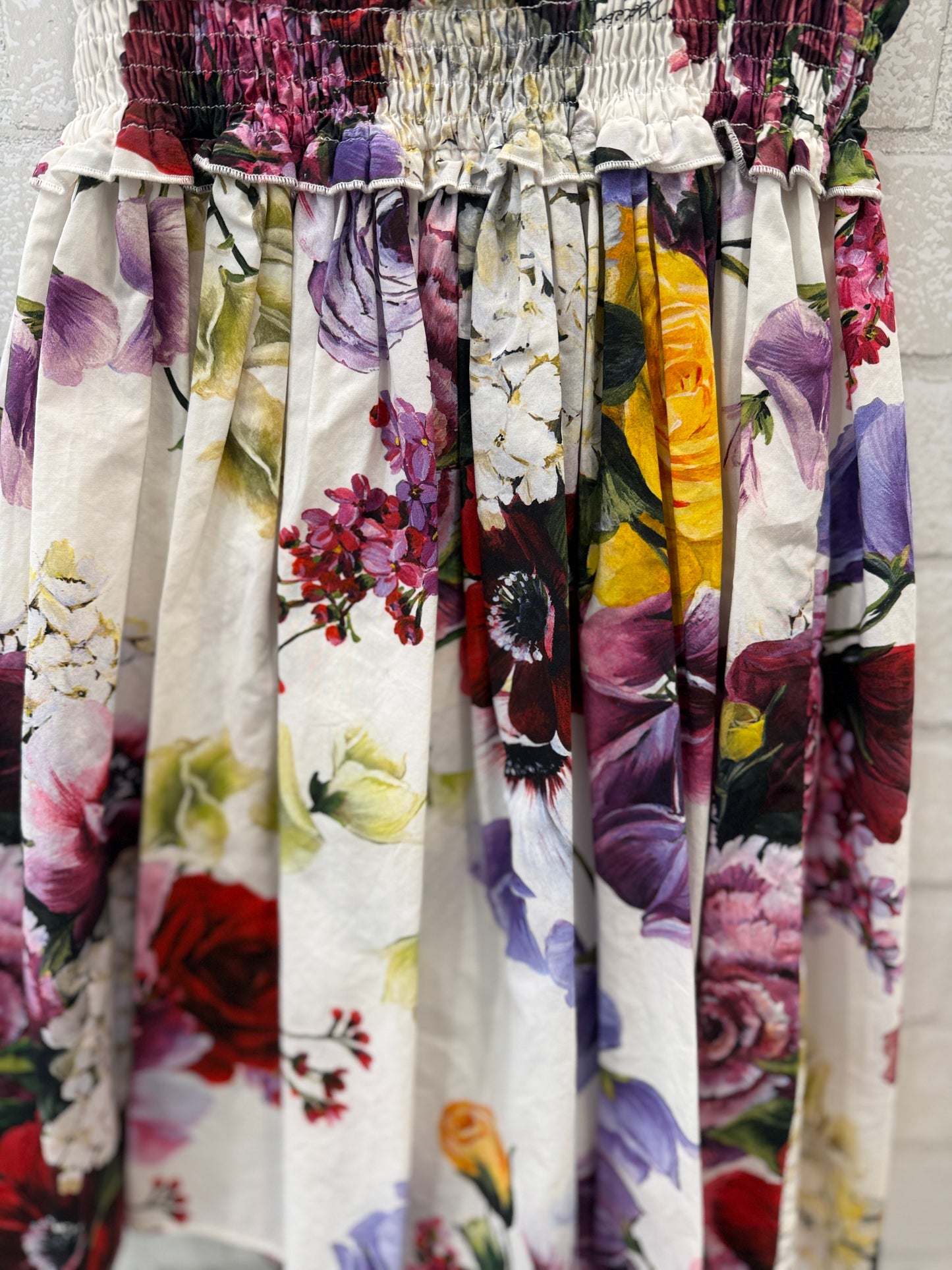 DOLCE& GABBANA  Flower Print Sleeveless Smock Dress/ 2Y