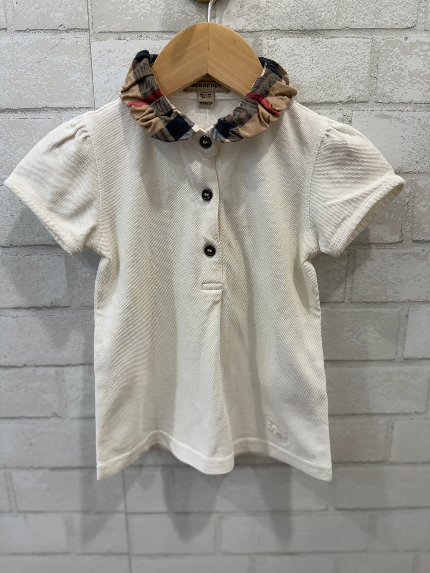 BURBERRY Cotton Polo Shirt/4Y