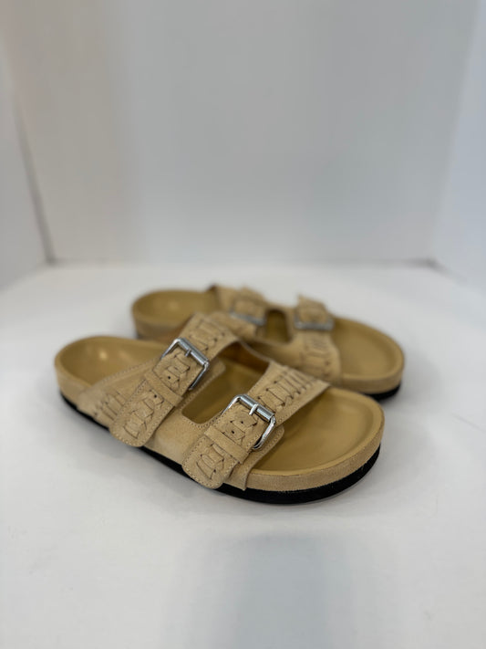 ISABEL MARANT  Calf Leather Lennyo Sandals/ US7.5-EU38