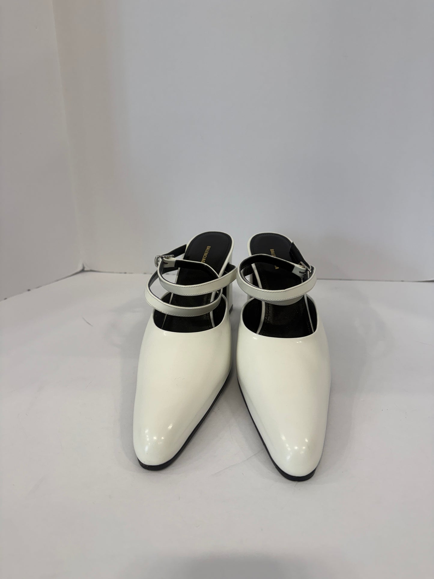 BALENCIAGA NWT Leather HH Round Mary Jane/US6.5-EU37