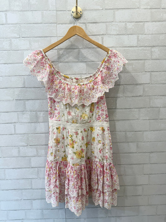 LOVESHACK FANCY Floral Print Mini Dress/S-US4