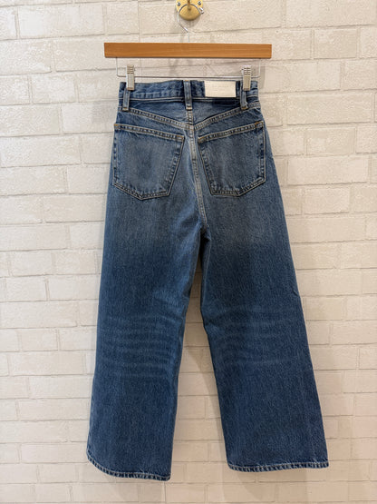 RE/DONE High-Rise Wide Leg Crop Jeans/XS-US23