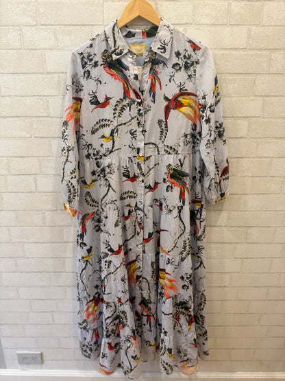 ERDEM LS Bird Print Maxi Dress / M-US8