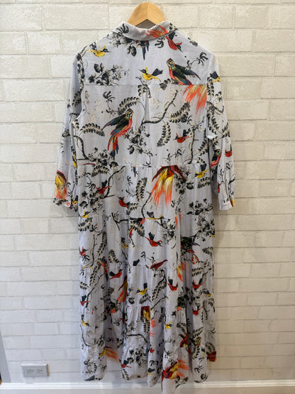 ERDEM LS Bird Print Maxi Dress / M-US8
