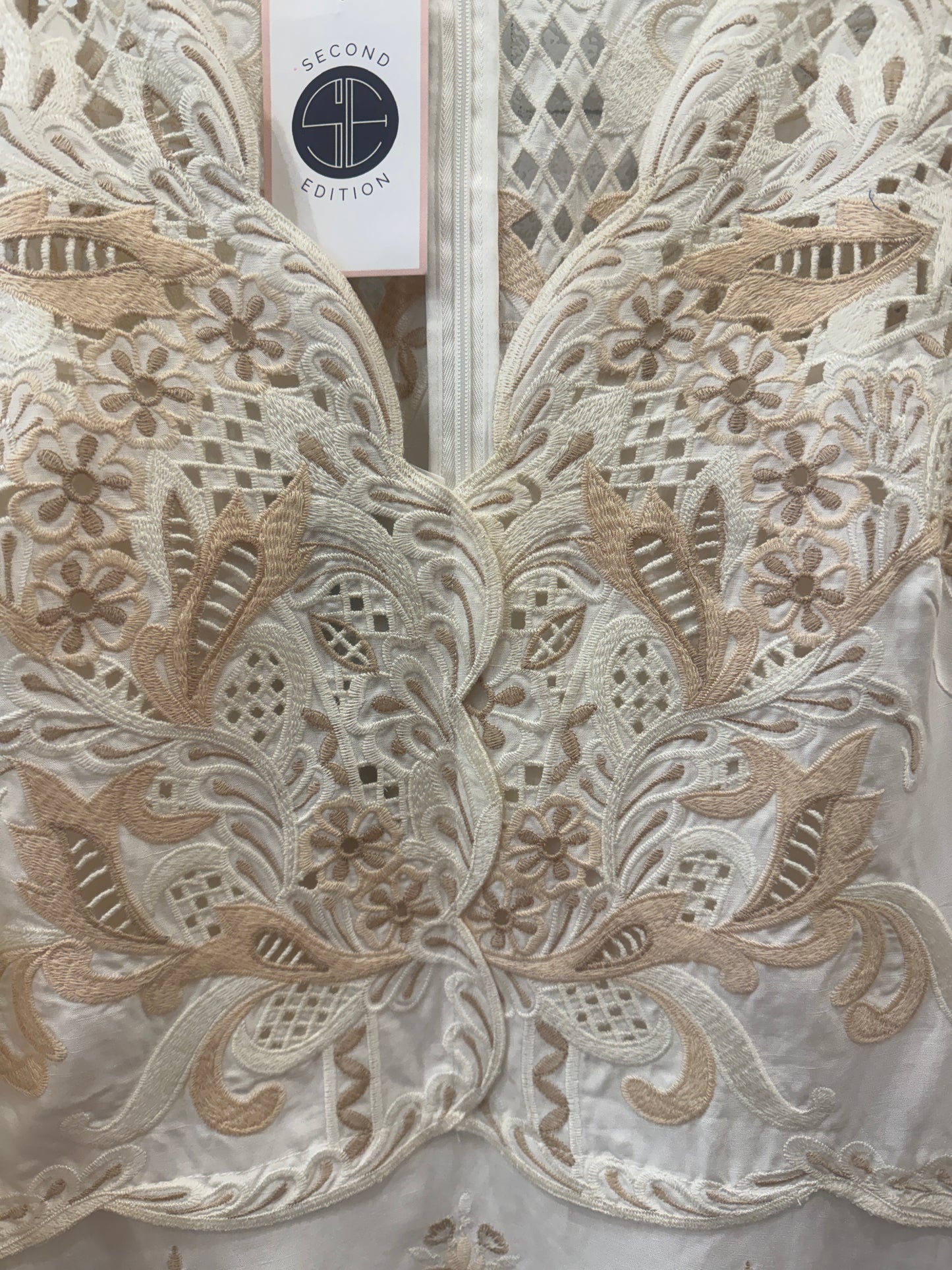 KOBI HALPERIN NWT Embroidered VNeck Midi Dress/L