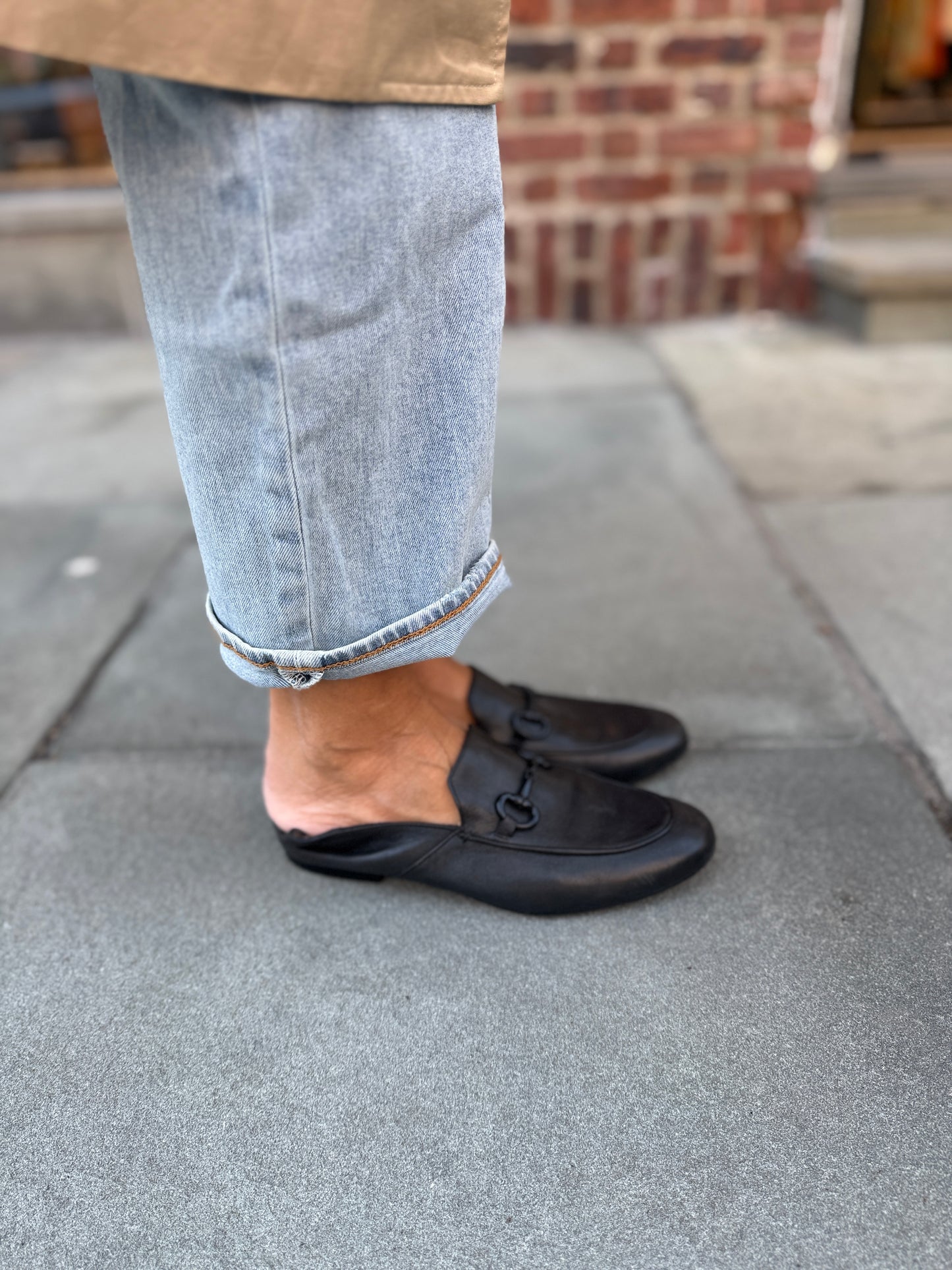 PASCUCCI Leather Loafer/7.5-EU38.5