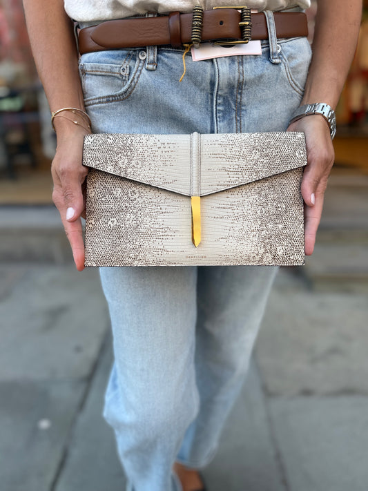 DEMELIER Vancouver Leather Clutch