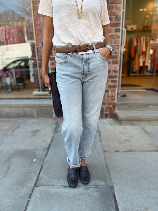 RAG & BONE NWT LOU Hardlow Rise Ankle Straight Jeans/29-M