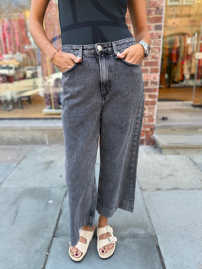 RAG & BONE Ruth Super High Rise Ankle Wide Leg Jeans Size S / 28