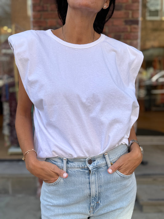 FRANKIE Sleeveless Cotton Top/S-EU36