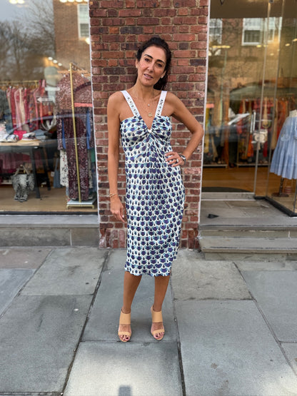 ALBERTA FERRETTI NWT Print Sleeveless Summer Dress/ L