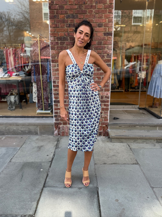 ALBERTA FERRETTI NWT Print Sleeveless Summer Dress/ L