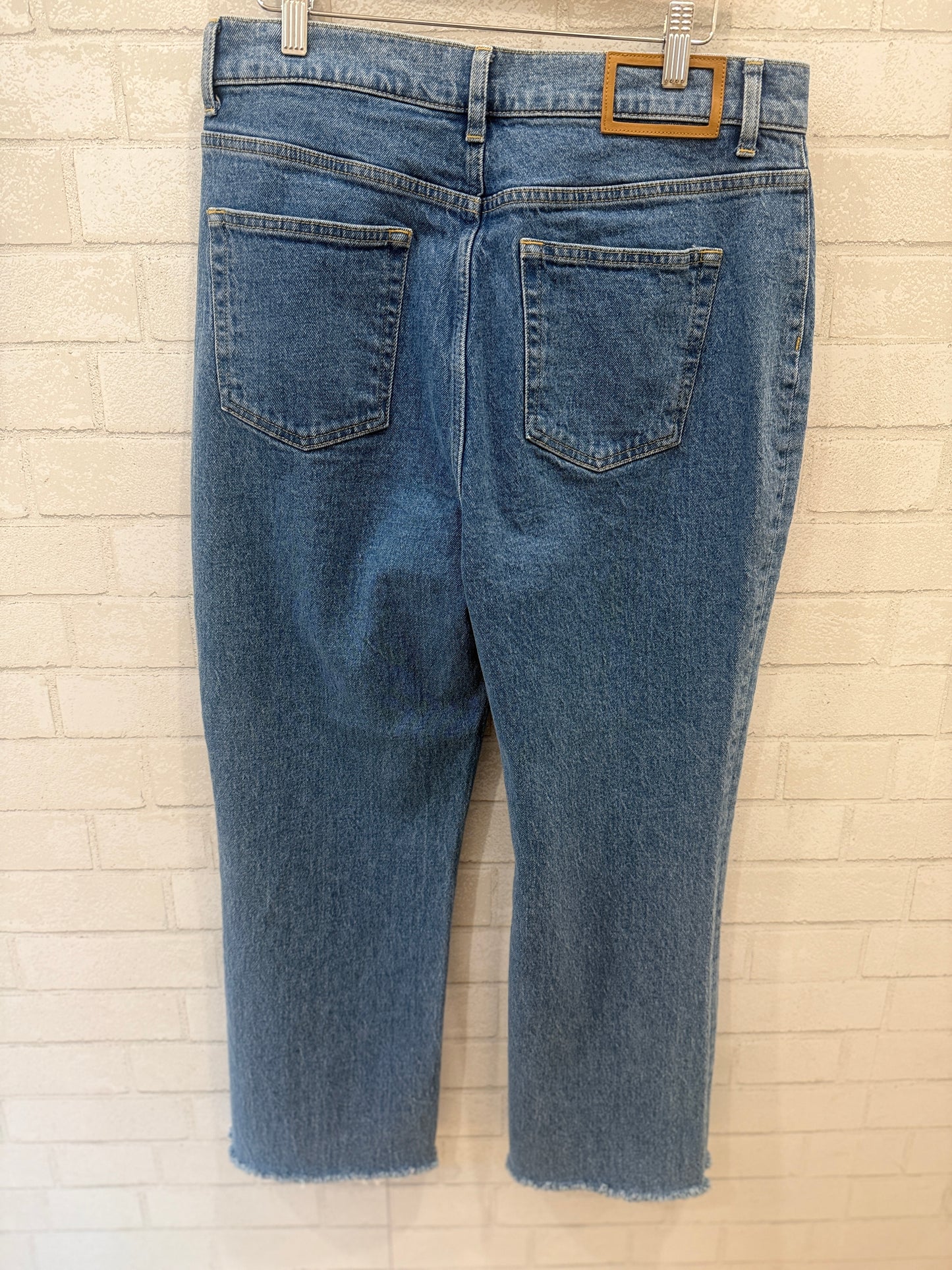 LA LIGNE High Rise Wide Leg Ankle Jeans / L-32
