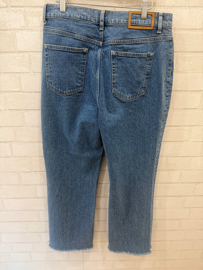 LA LIGNE High Rise Wide Leg Ankle Jeans / L-32