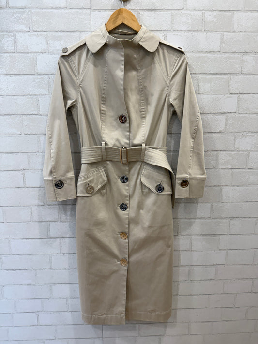 CHARLES CHANG LIMA Cotton Ls Coat with Belt/S-US4