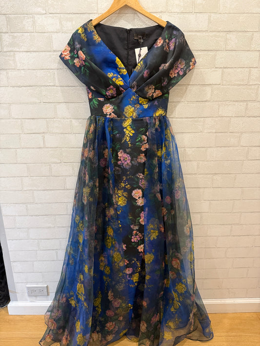 THEIA NWT Nadia Wrap VNeck Gown Dress/ XS-US2