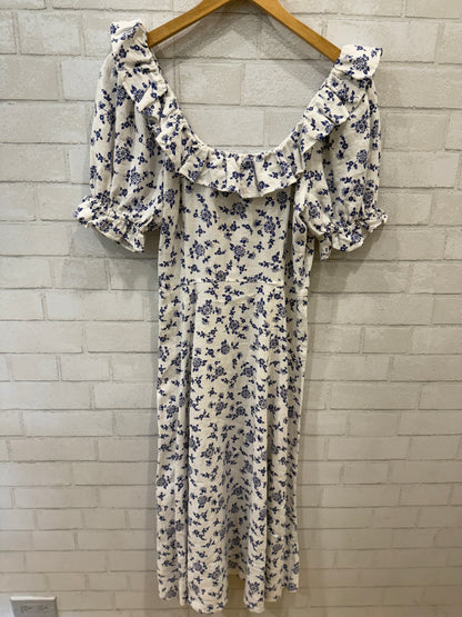 POLO RALPH LAUREN Linen Floral Midi Dress / M-US6