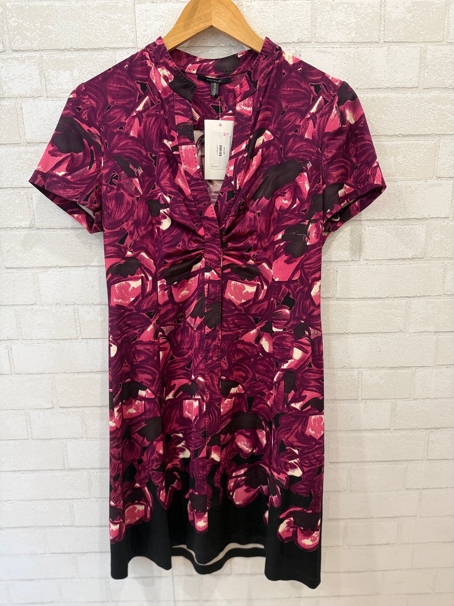 ELIE TAHARI Silk Dress Floral Print / M