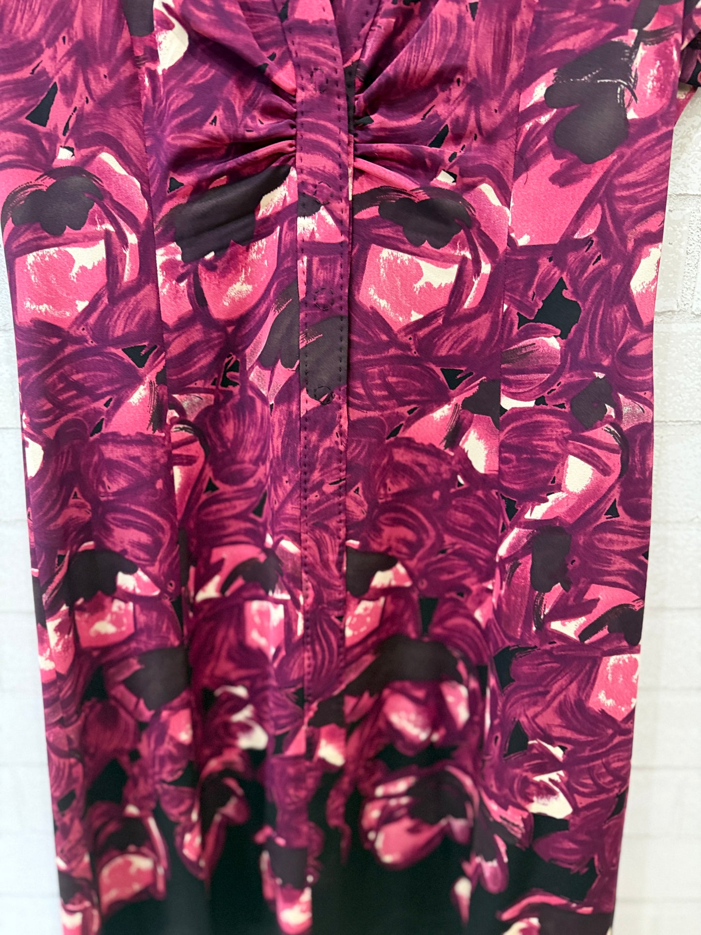 ELIE TAHARI Silk Dress Floral Print / M