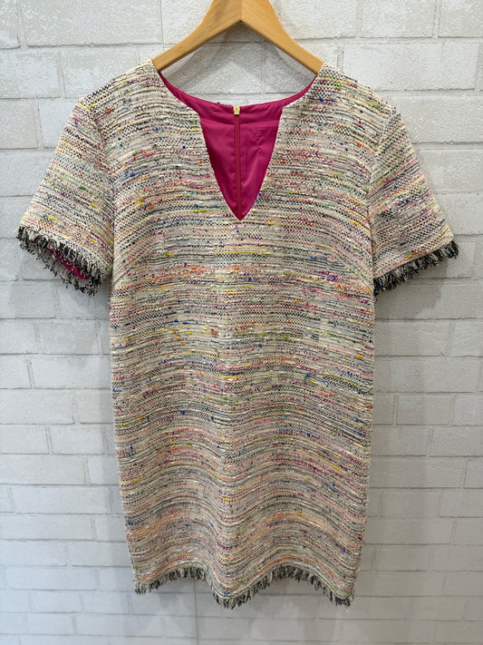 TRINA TURK Cotton SS Fringe A Line Mini Dress/ M