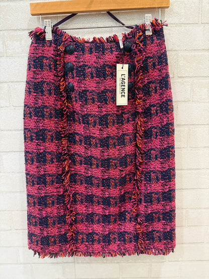 L'AGENCE NWT Tweed Kitty Pencil  Knee Lenght Skirt/S-US6