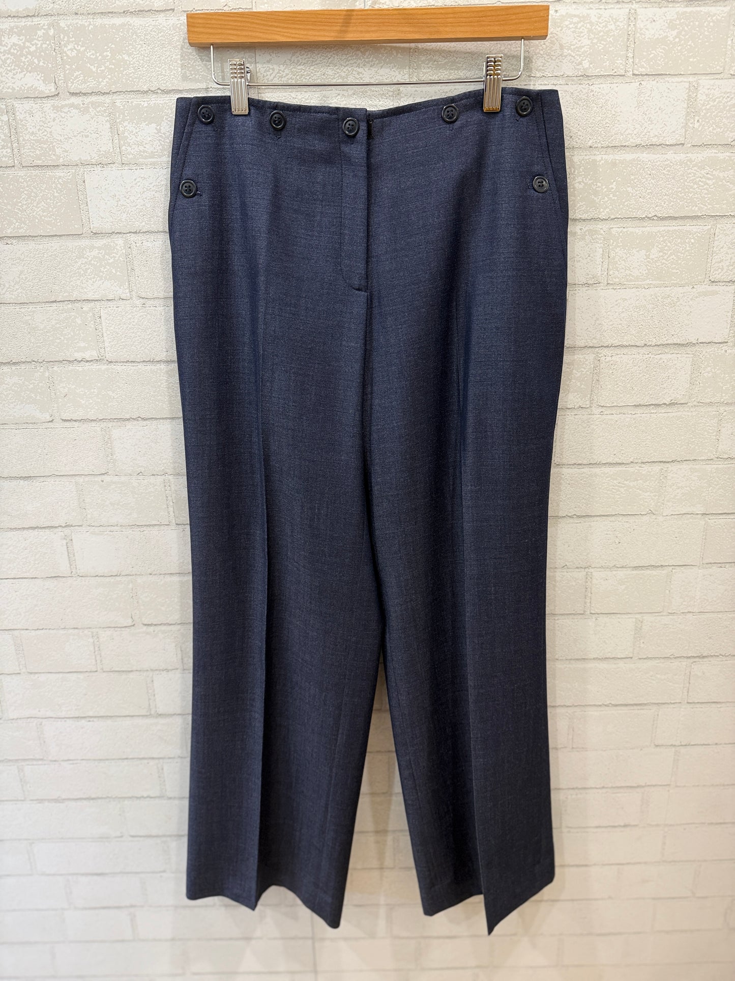 OSCAR DE LA RENTA Wool  High Rise Straight Pants/ M-US10