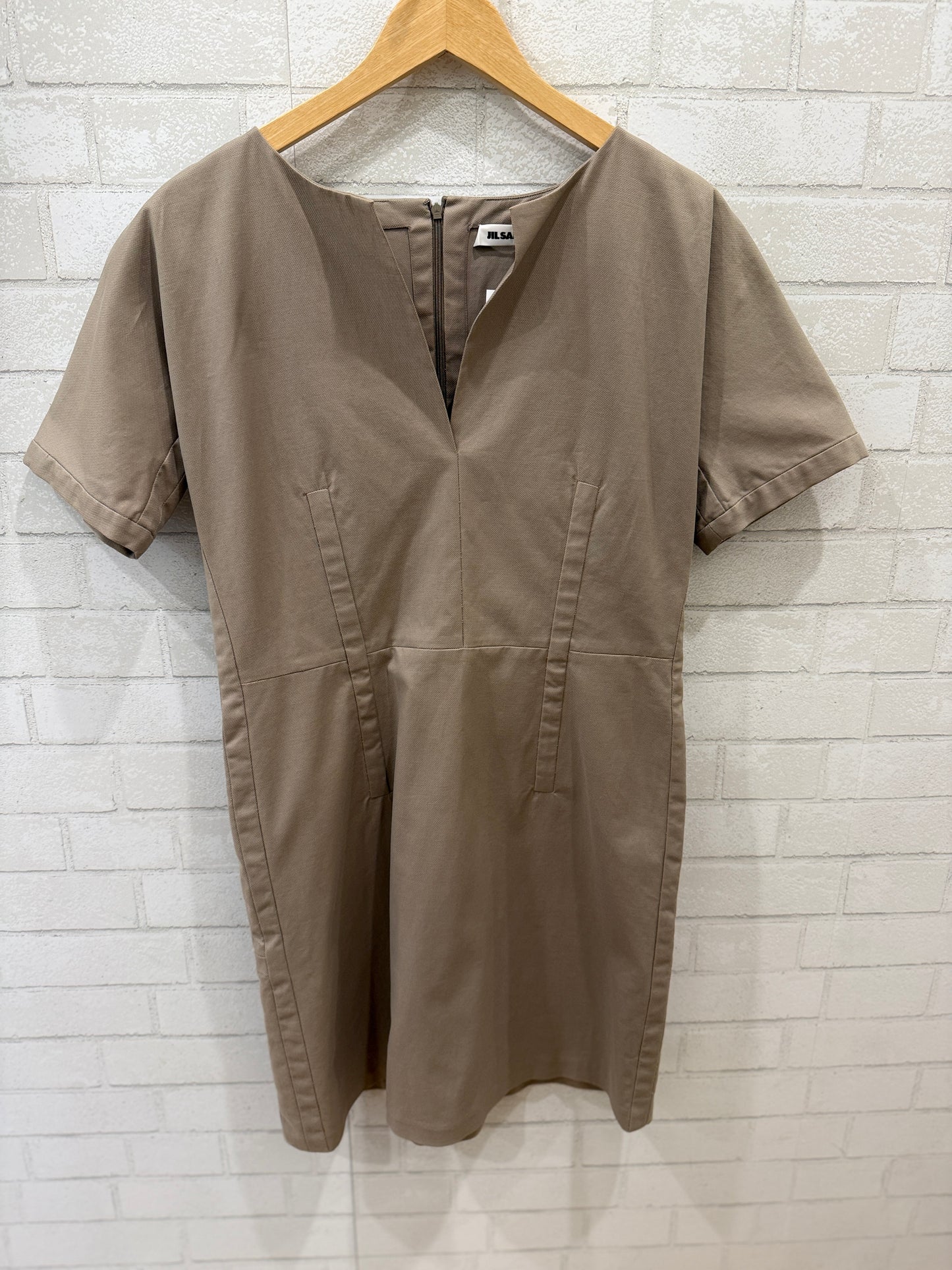 JIL SANDER Cotton SS A Line Mini Dress/M
